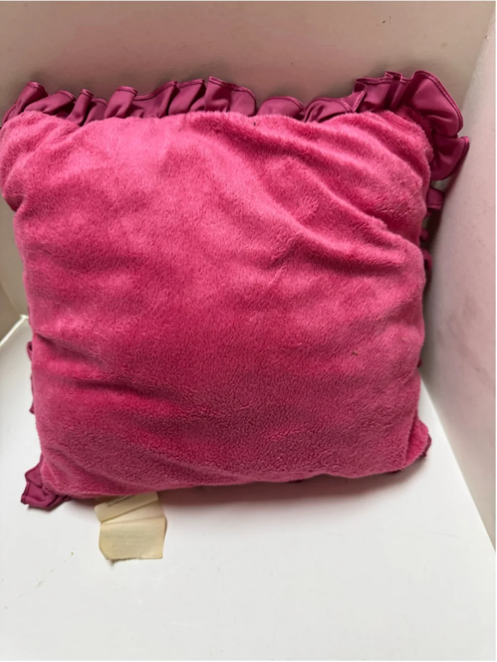 Vintage Disney Princess Aurora Accent Pillow Pink & Yellow 12” x 12”